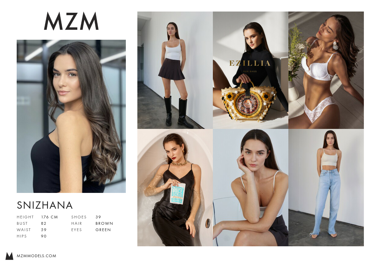 MZM Snizhana Comp Card
