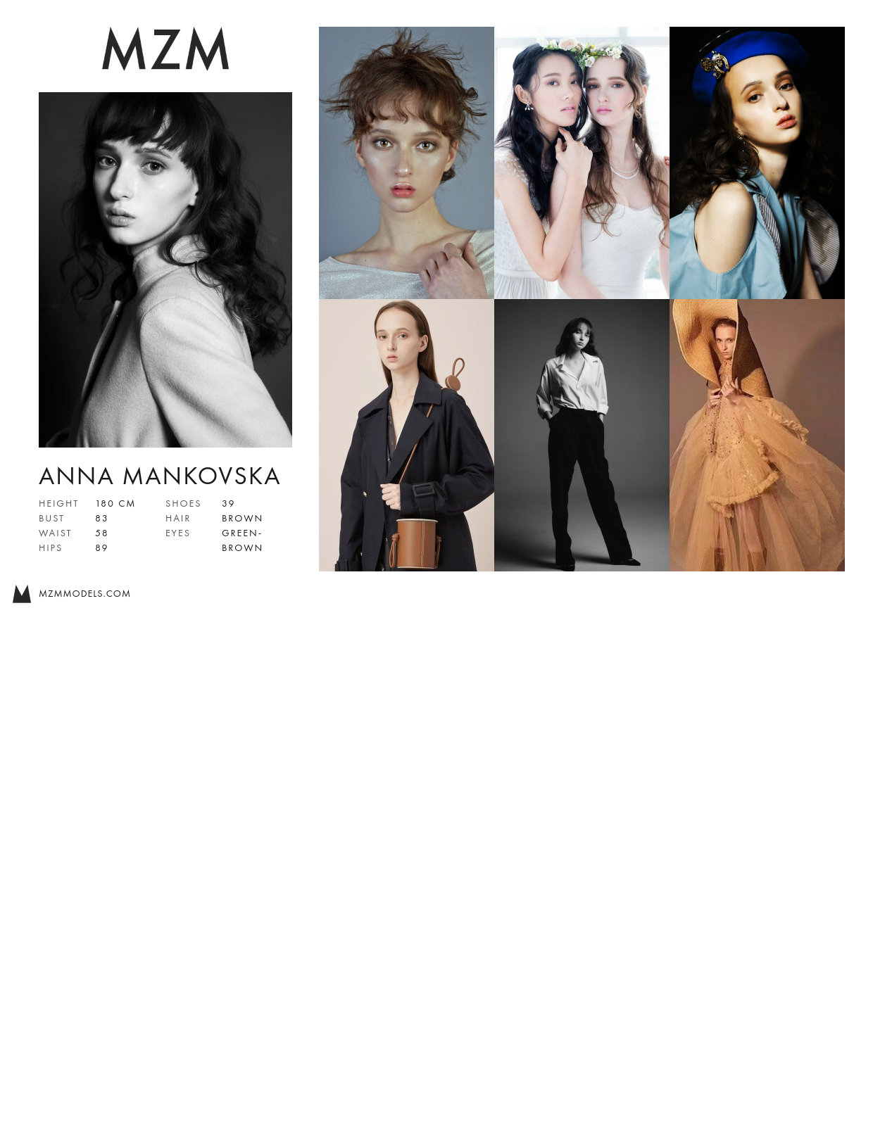 MZM Anna Mankovska Comp Card