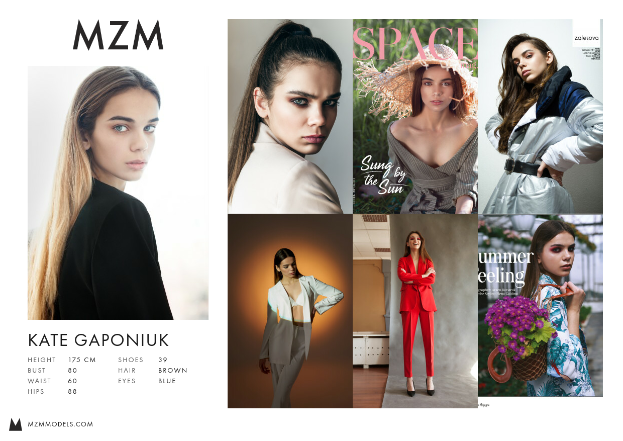 MZM Kate Gaponiuk Comp Card