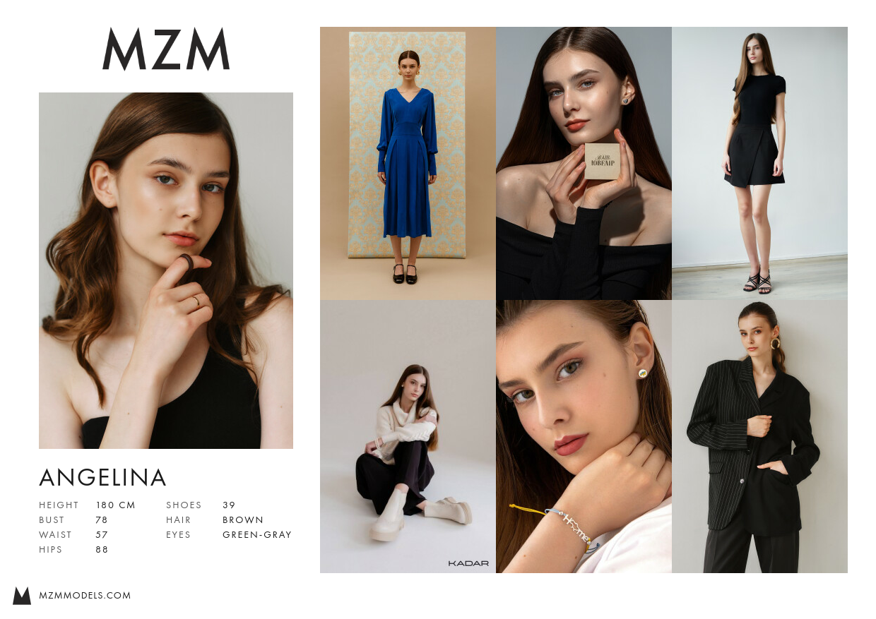 MZM Angelina Comp Card