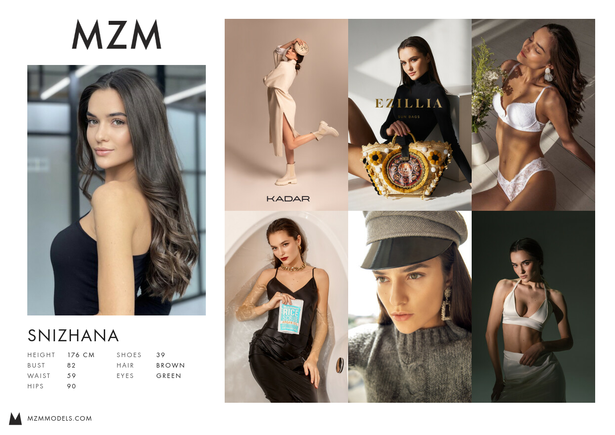 MZM Snizhana Comp Card
