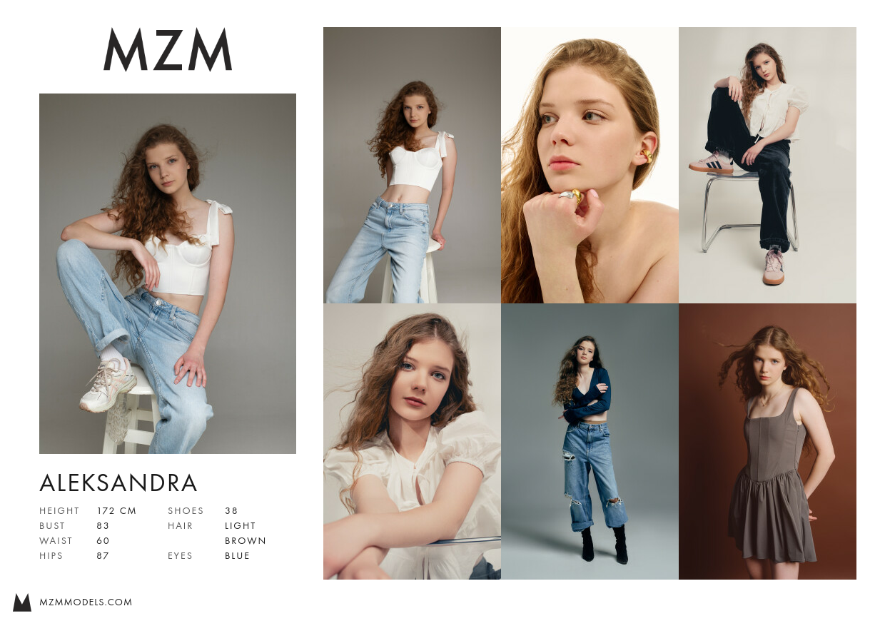 MZM ALEKSANDRA Comp Card