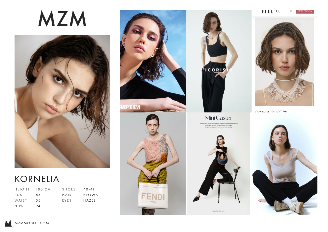 MZM Kornelia Comp Card