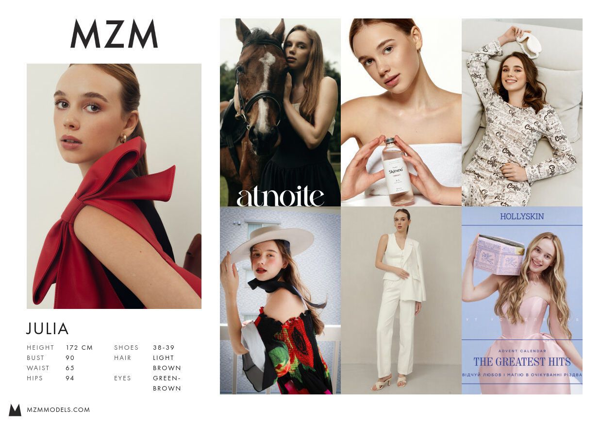 MZM JULIA Comp Card