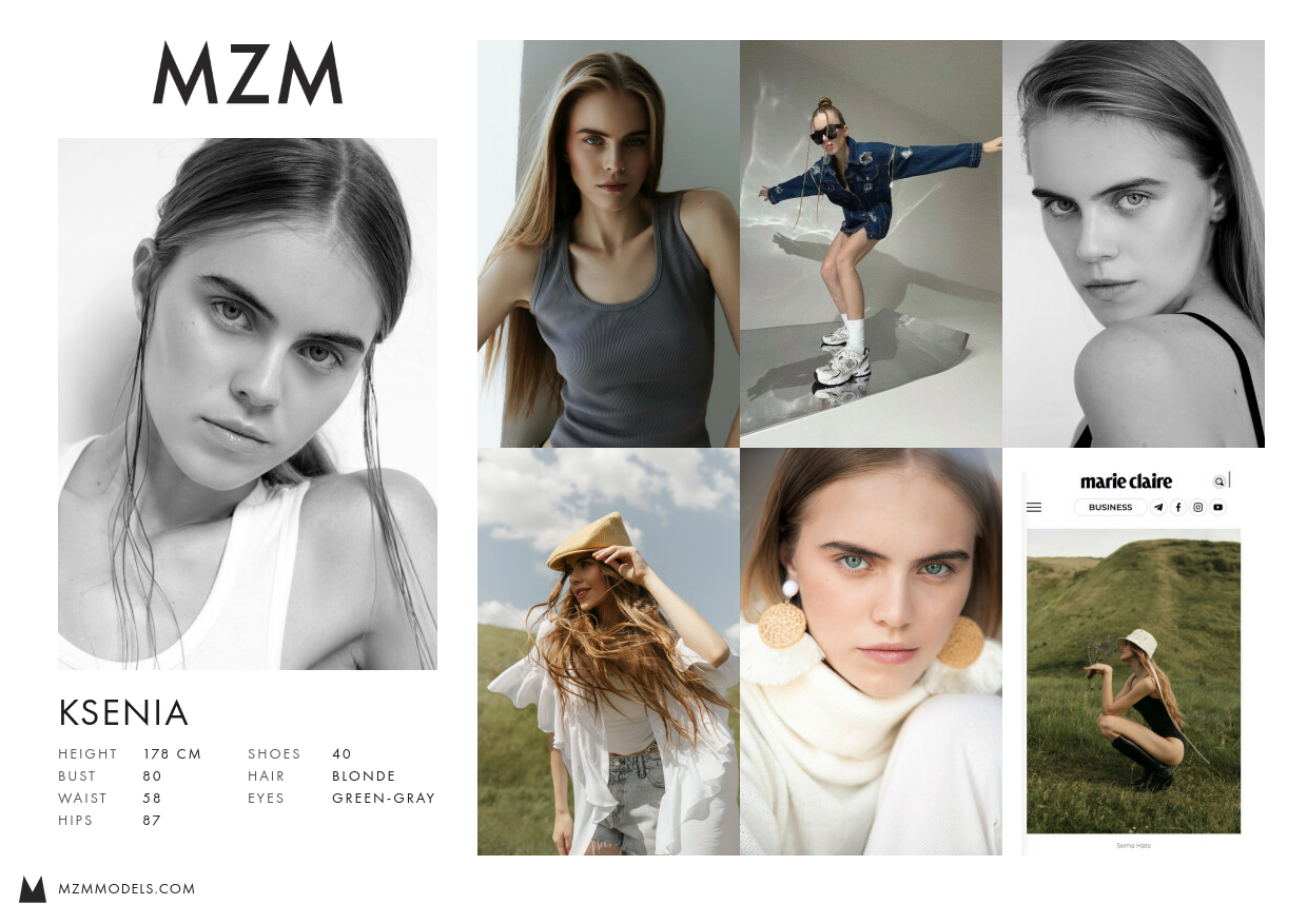 MZM Ksenia Comp Card