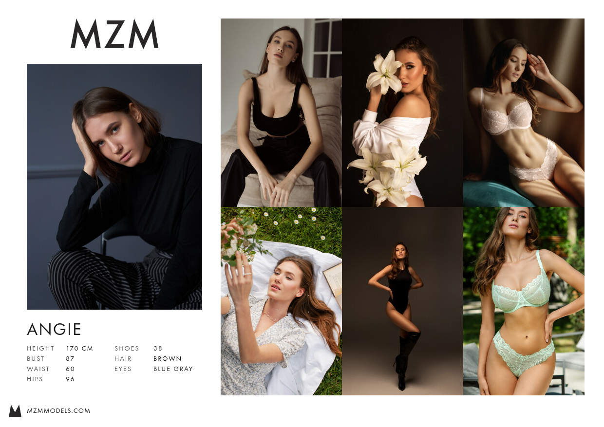 MZM ANGIE Comp Card