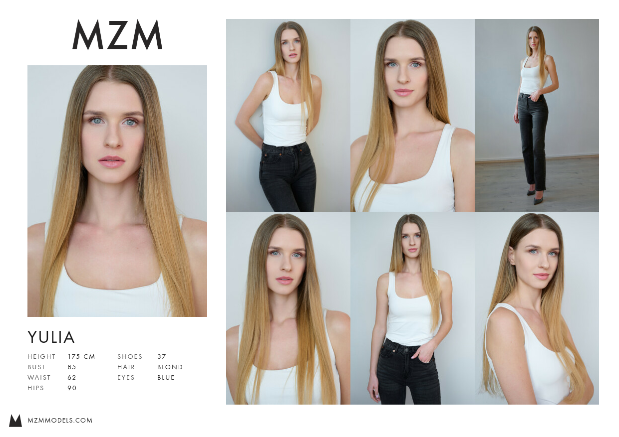 MZM YULIA Comp Card