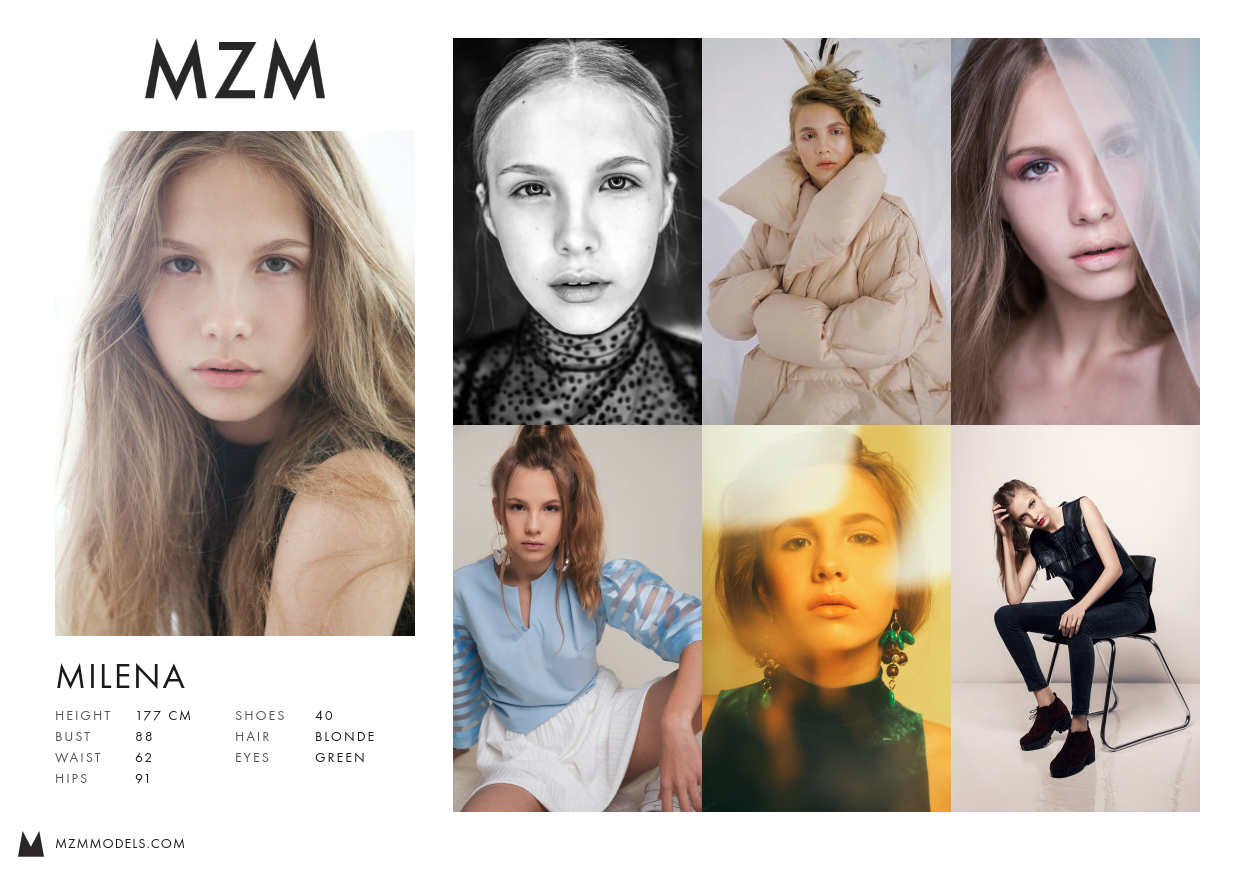 MZM Milena Comp Card