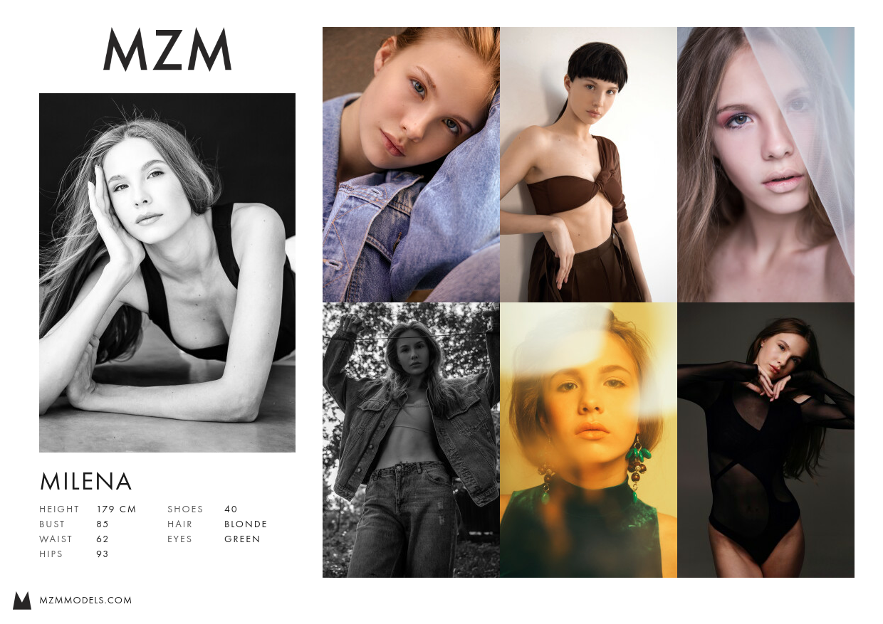 MZM Milena Comp Card