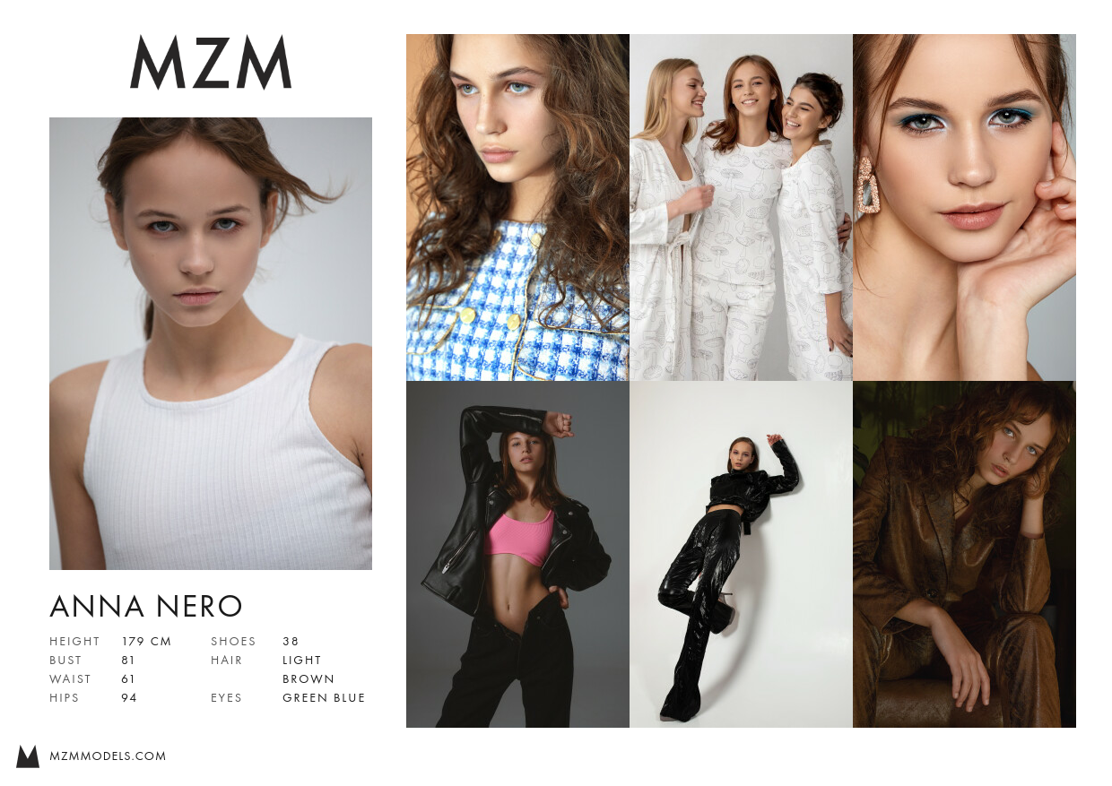 MZM Anna Nero Comp Card