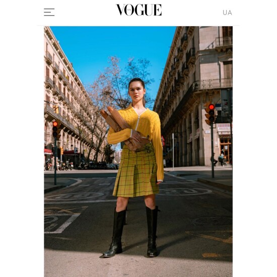 Our gorgeous Nana @nana_ruskevych featuring on new @vogue_ukraine fashion story!